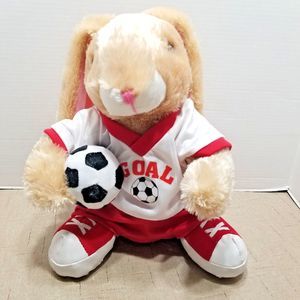 Dan Dee Bunny Rabbit Soccer Ball Plush Stuffed Animal